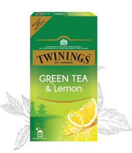 Twinings Green Tea & Lemon, 25 Bags | Vrinda Super Mart